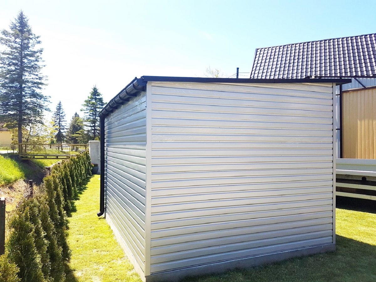 Gartenhaus 4×3m - Silber