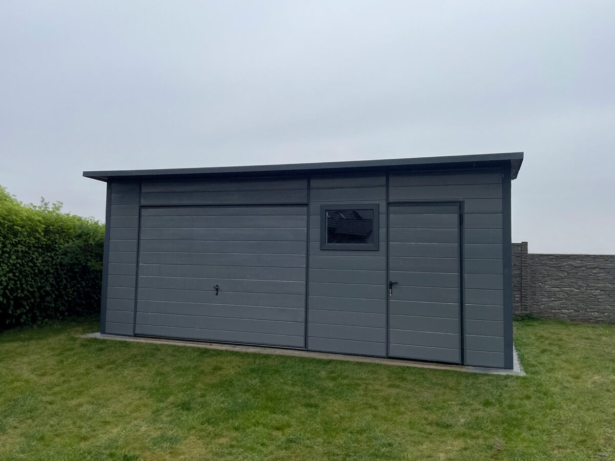 img 0031 conv - Isolierte Garage aus Sandwichplatte 6x5,5m - Graphit